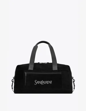 Saint Laurent Black Logo Duffle Bag