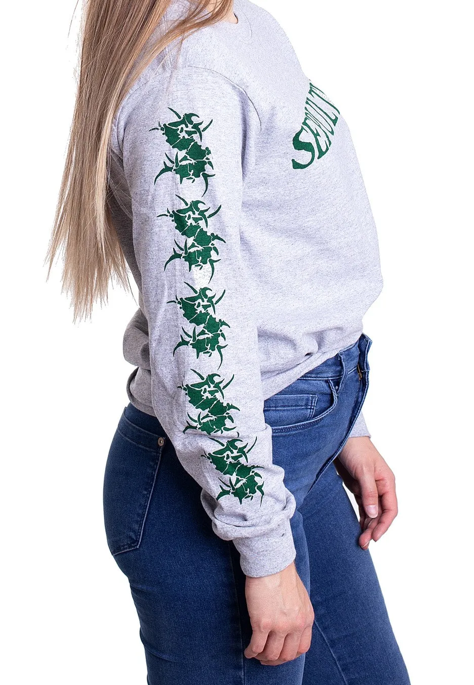 Sepultura - Logo Sportsgrey - Longsleeve
