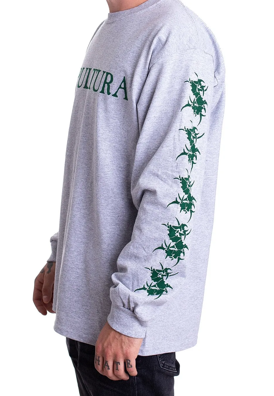 Sepultura - Logo Sportsgrey - Longsleeve
