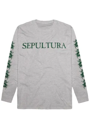 Sepultura - Logo Sportsgrey - Longsleeve