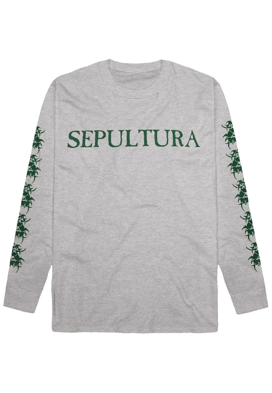 Sepultura - Logo Sportsgrey - Longsleeve