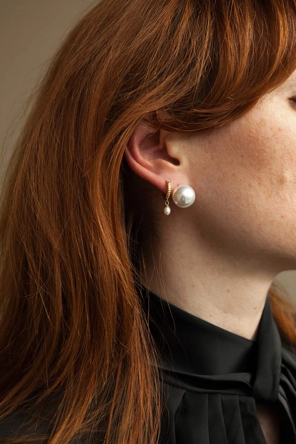 Siloe | Large Pearl Earrings