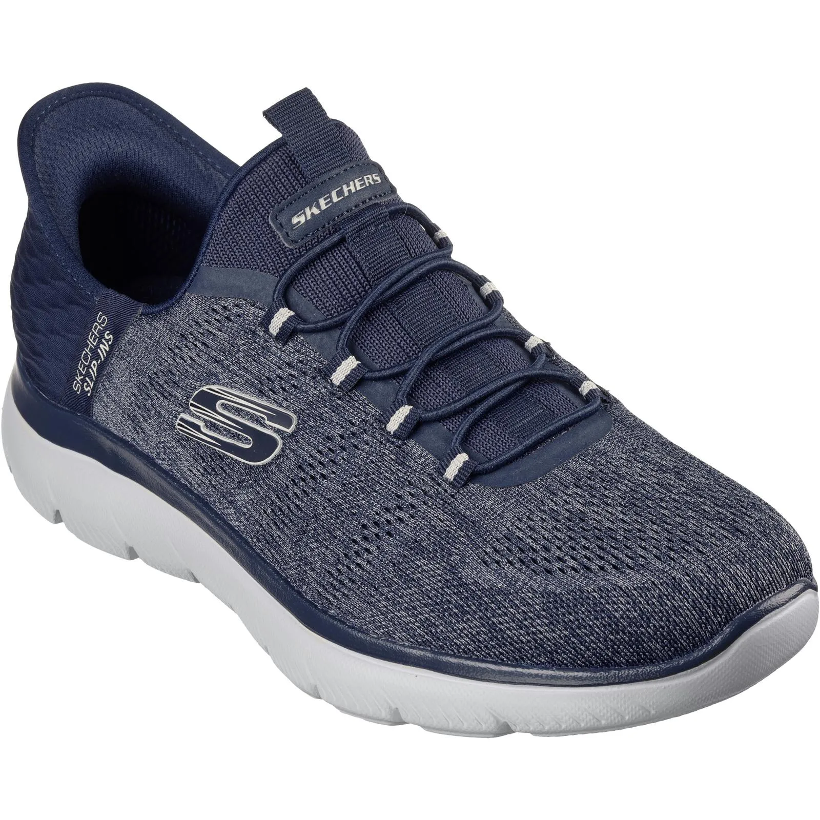 Skechers Mens Summits Key Pace Slip-ins Memory Foam Trainers
