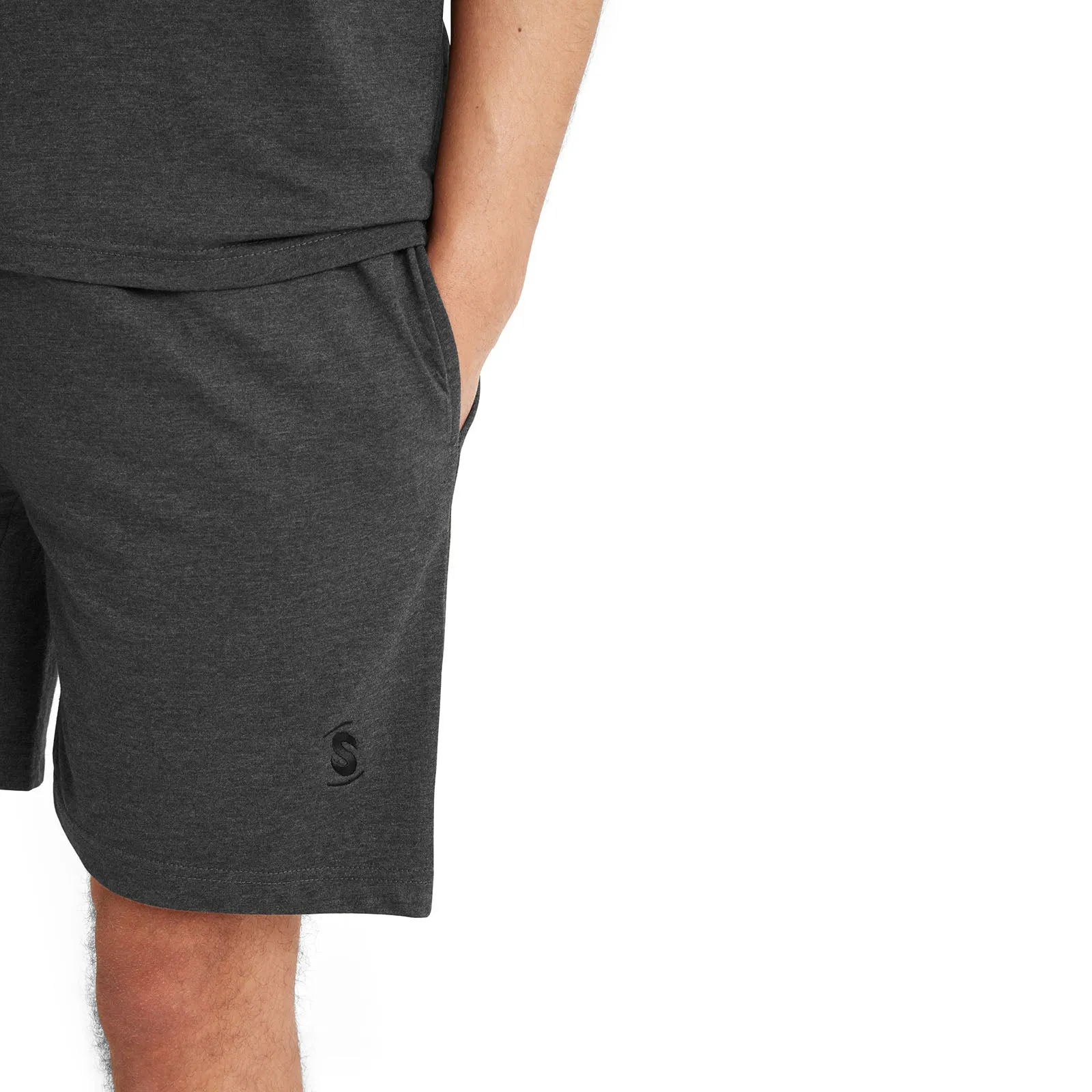 Snuggaroo Mens Raglan Short Sleeve T-Shirt Shorts Pyjama Set