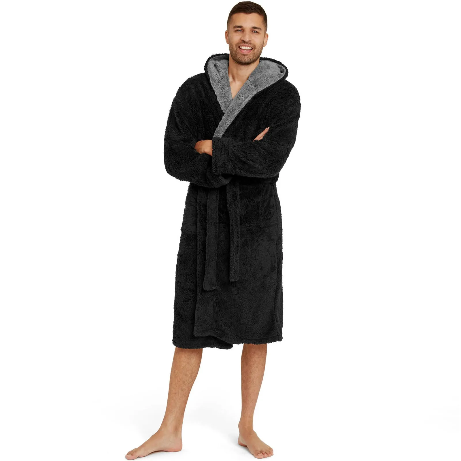 Snuggaroo Mens Soft Fleece Dressing Gown