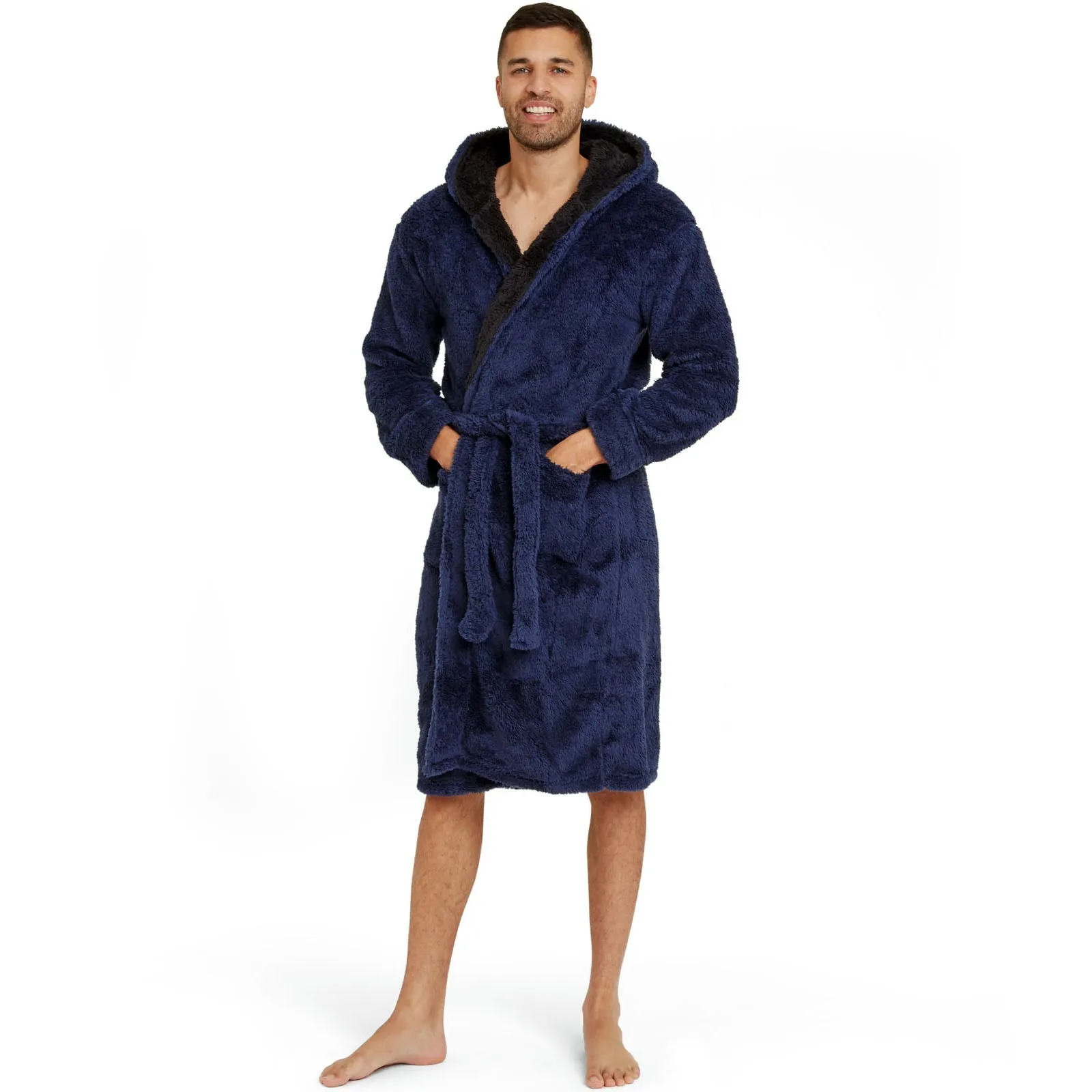 Snuggaroo Mens Soft Fleece Dressing Gown