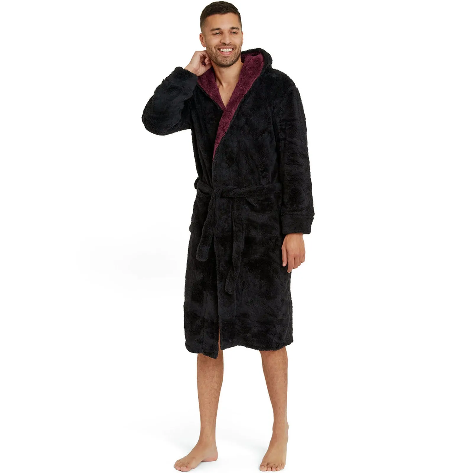 Snuggaroo Mens Soft Fleece Dressing Gown