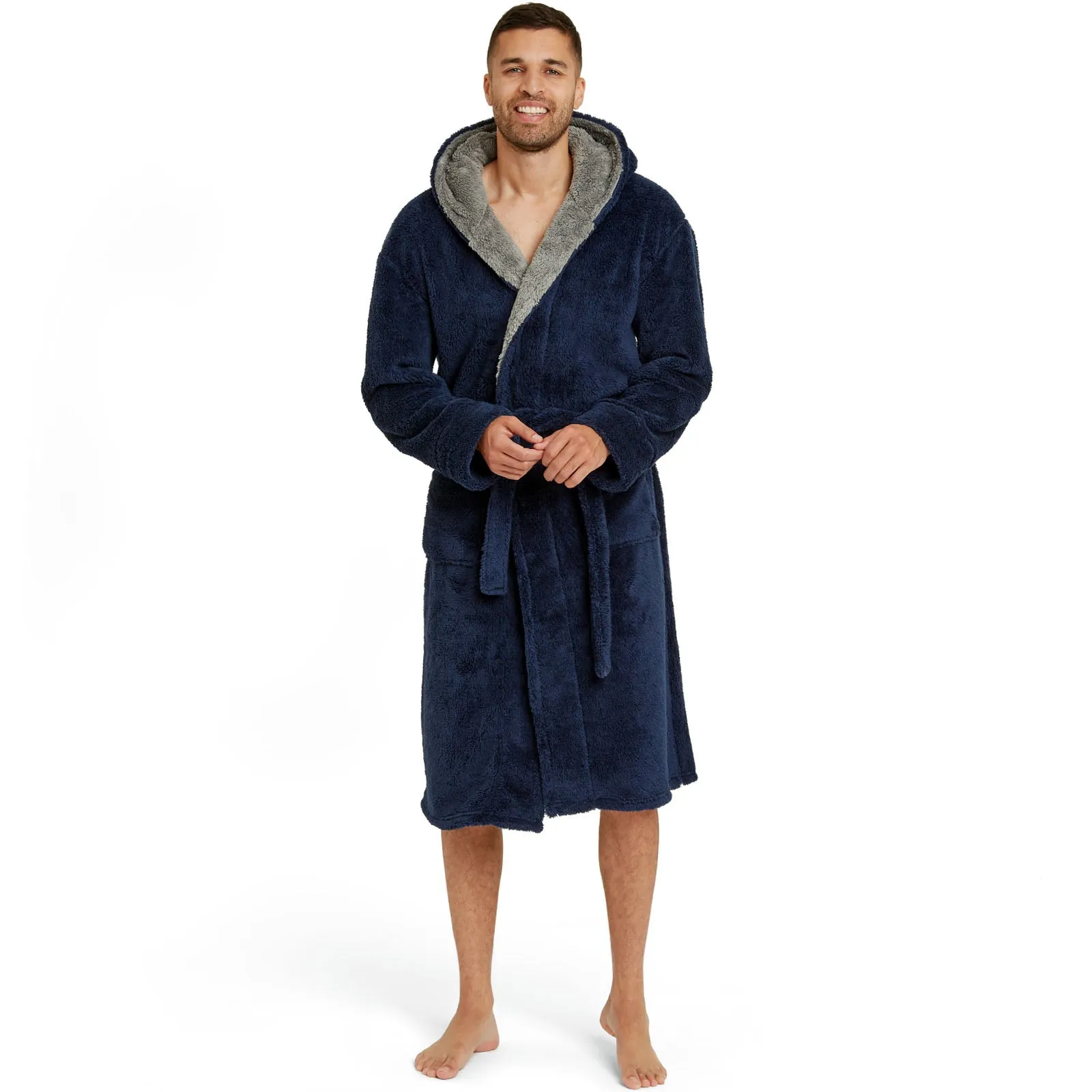 Snuggaroo Mens Soft Fleece Dressing Gown