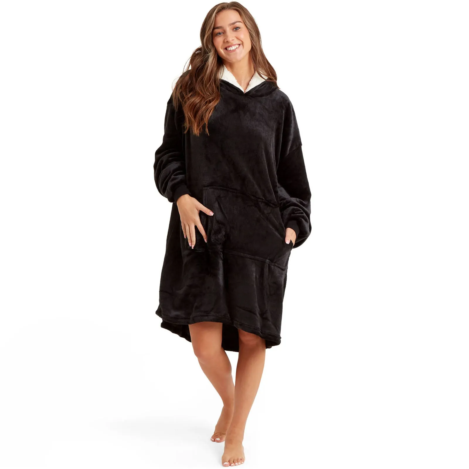Snuggaroo Sherpa Soft Oversized Hoodie Wearable Blanket