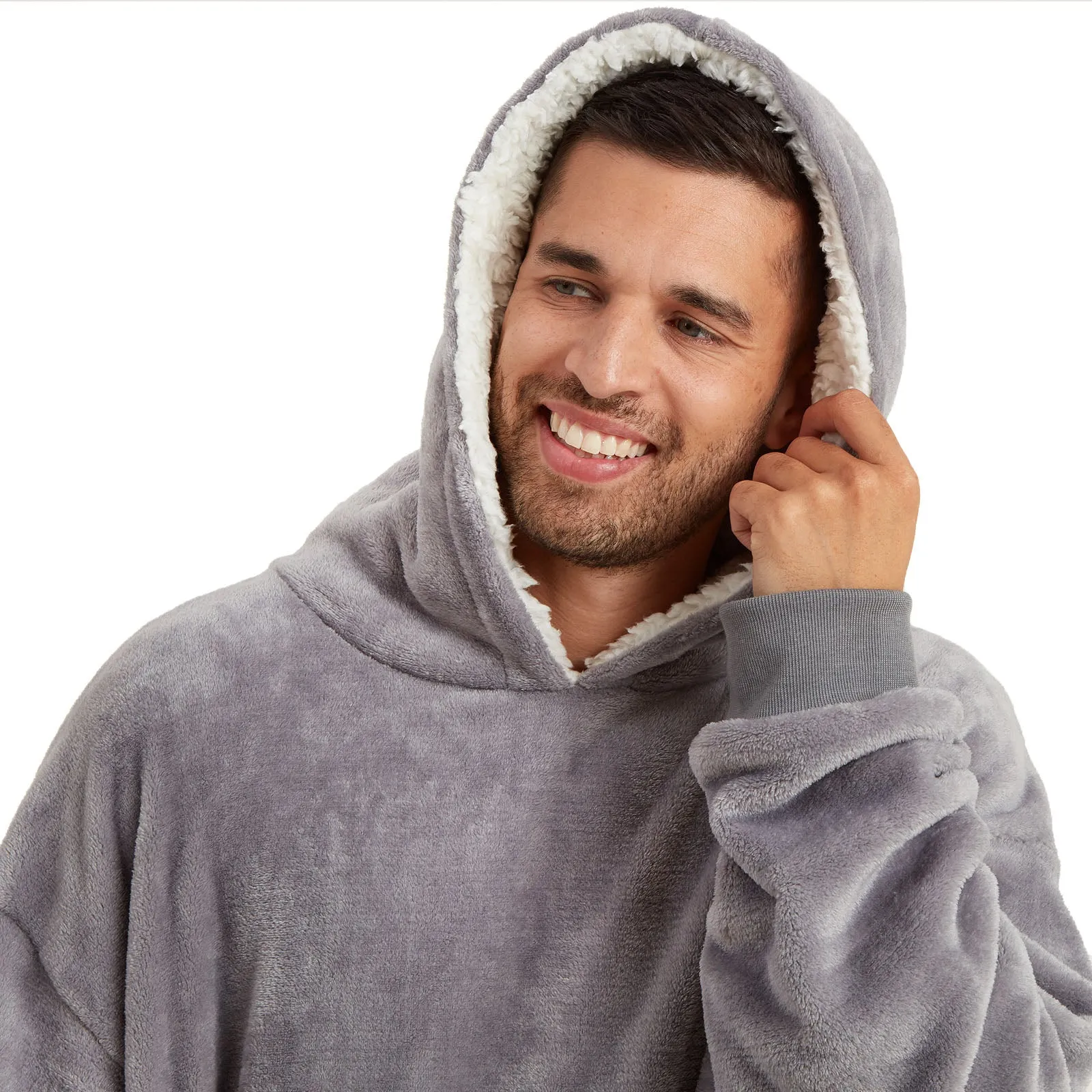 Snuggaroo Sherpa Soft Oversized Hoodie Wearable Blanket