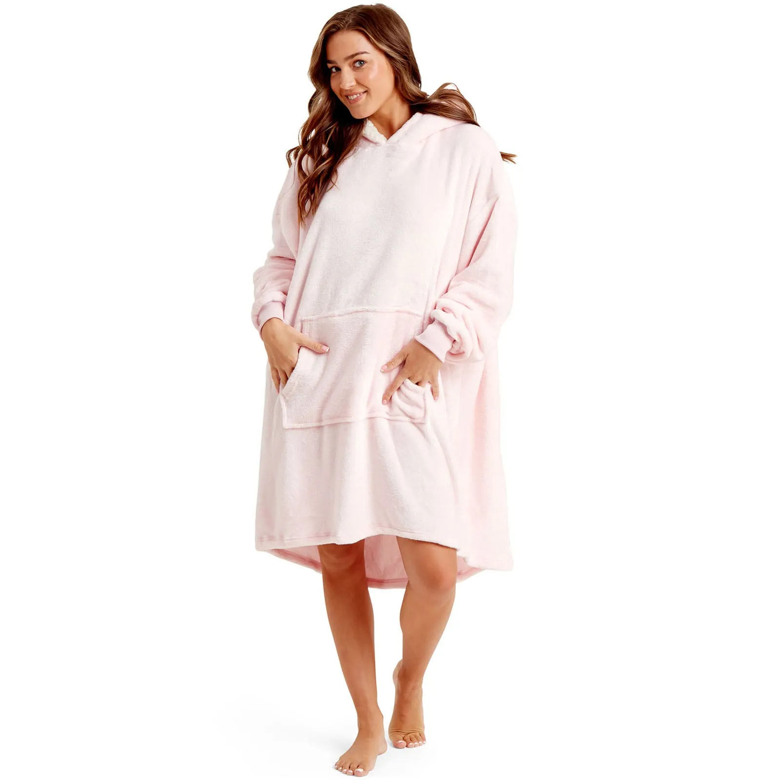 Snuggaroo Sherpa Soft Oversized Hoodie Wearable Blanket