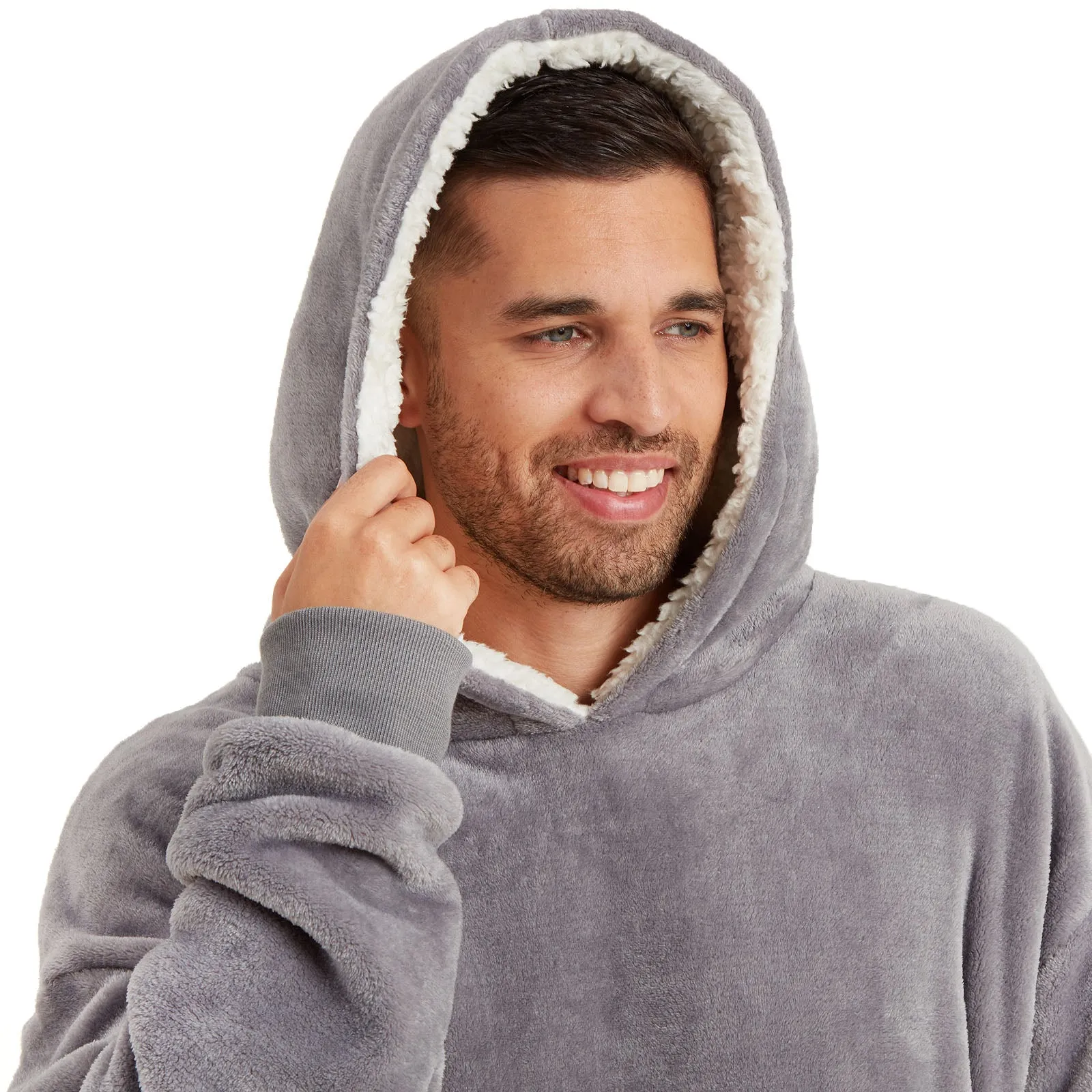 Snuggaroo Sherpa Soft Oversized Hoodie Wearable Blanket