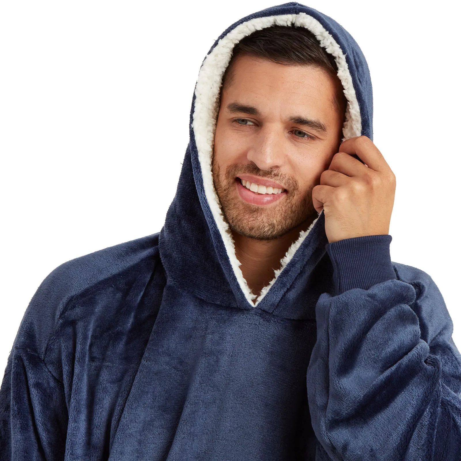 Snuggaroo Sherpa Soft Oversized Hoodie Wearable Blanket