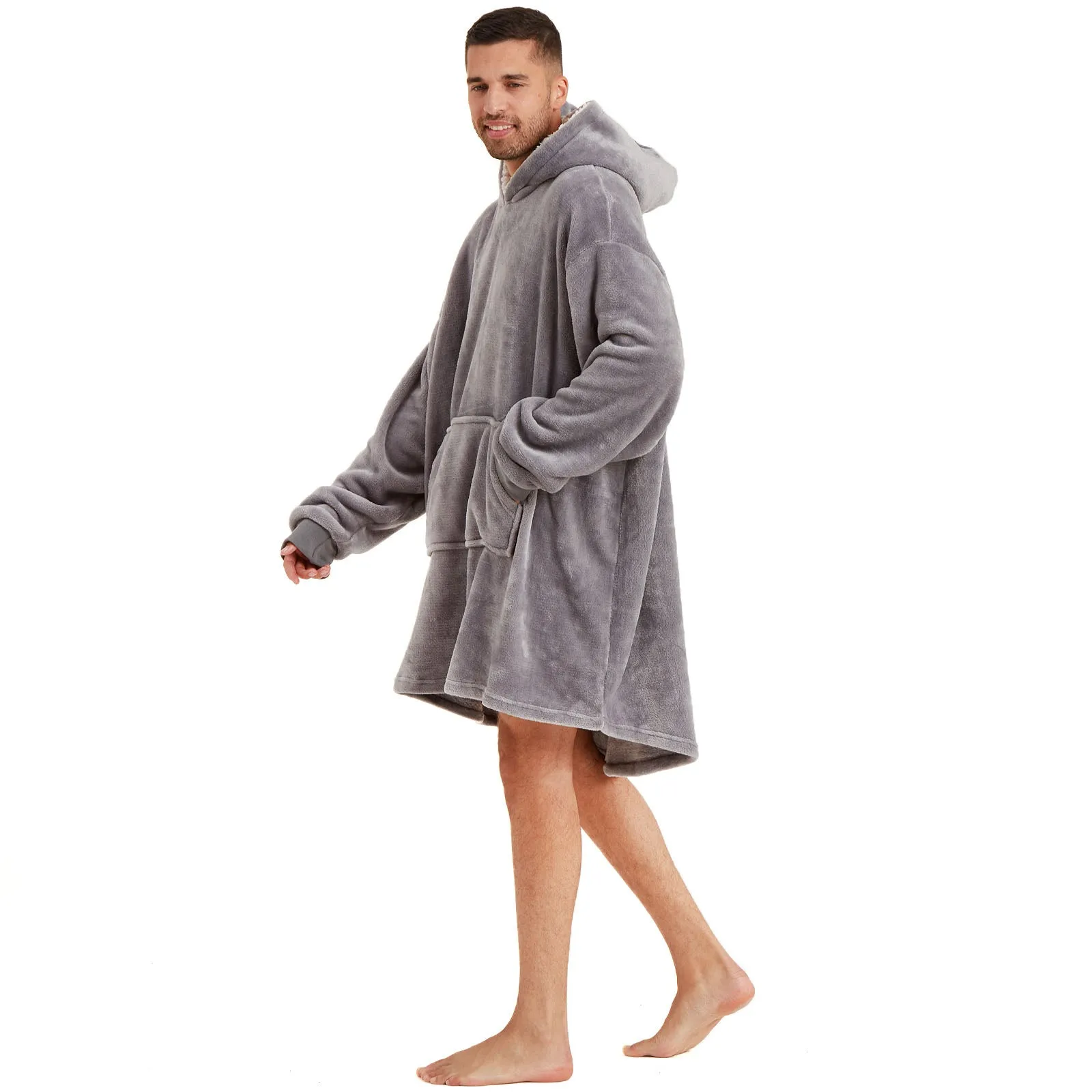 Snuggaroo Sherpa Soft Oversized Hoodie Wearable Blanket