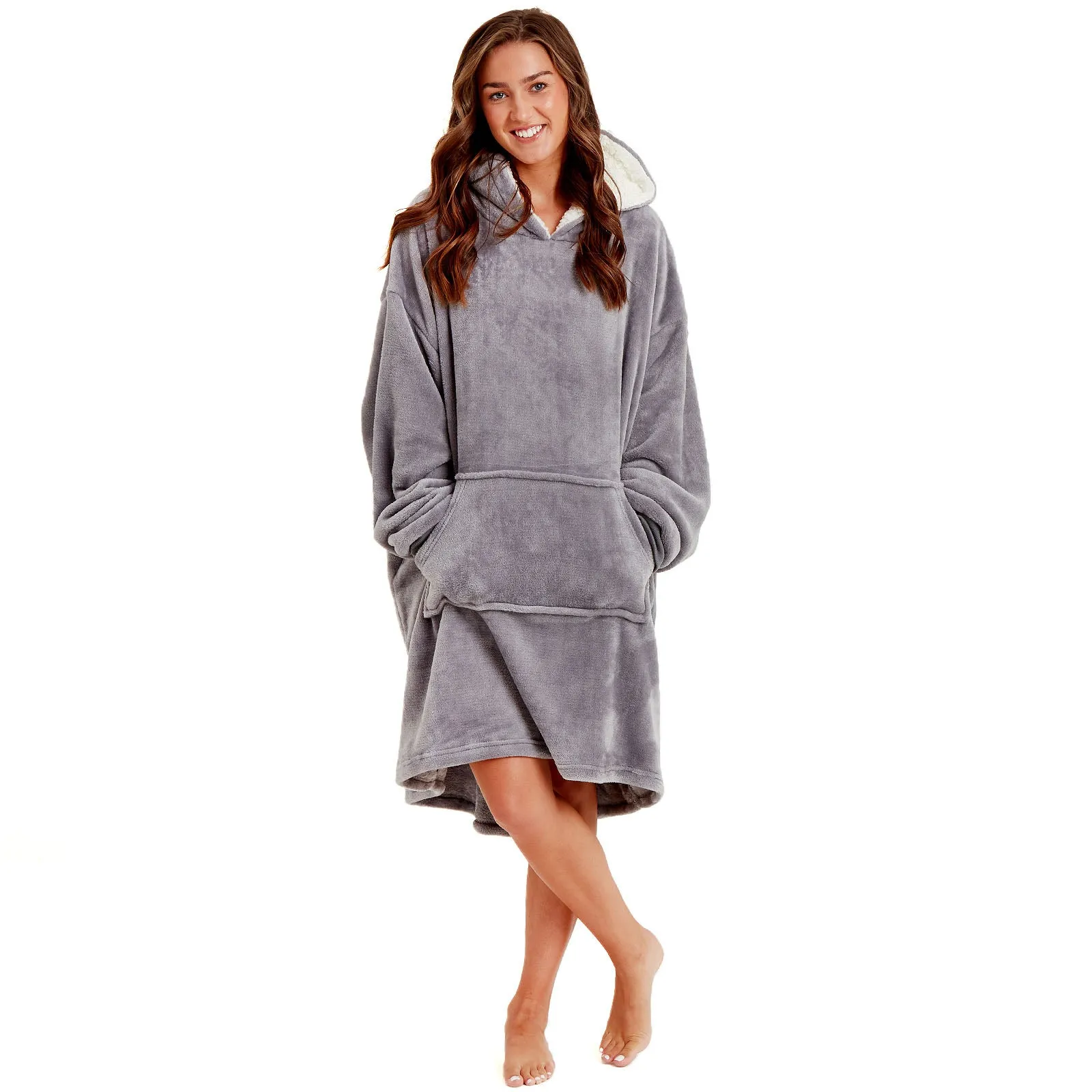 Snuggaroo Sherpa Soft Oversized Hoodie Wearable Blanket