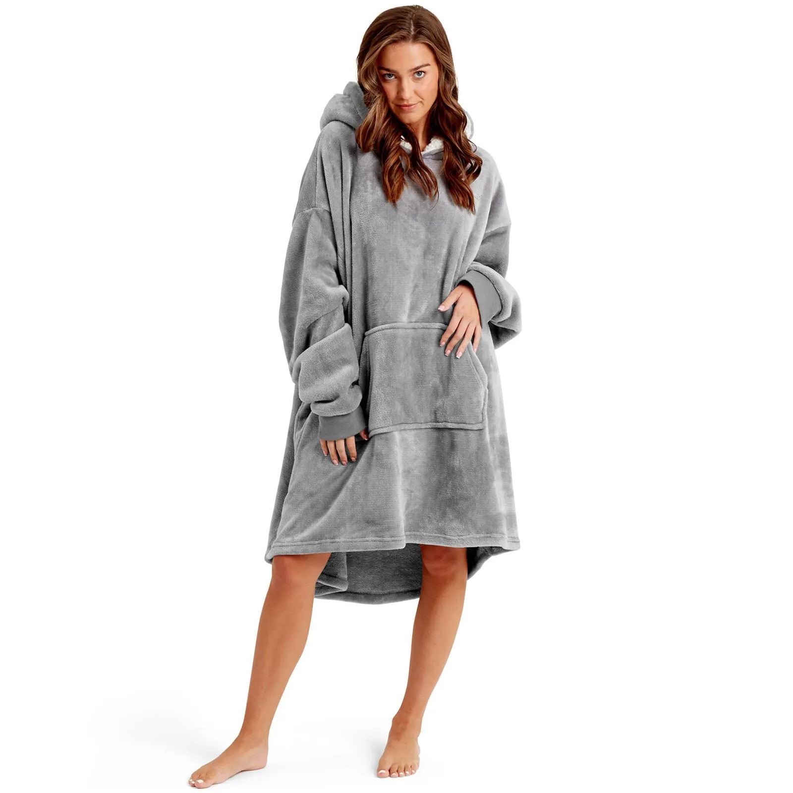 Snuggaroo Sherpa Soft Oversized Hoodie Wearable Blanket