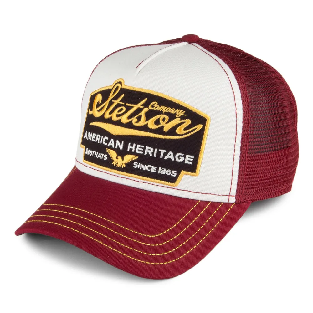 Stetson Hats American Heritage Trucker Cap - Burgundy