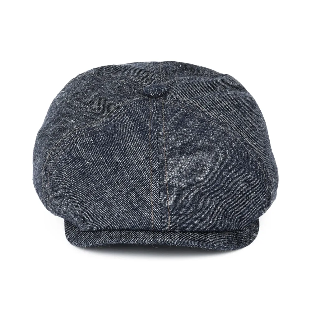 Stetson Hats Linen-Silk Newsboy Cap - Blue