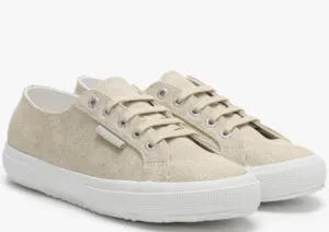 Superga Trainers 2750 Cotu Classic Gold Iridescent Snake
