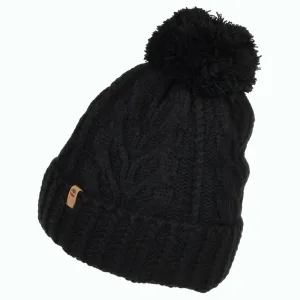 Timberland Hats Cable Knit Premium Bobble Hat - Black