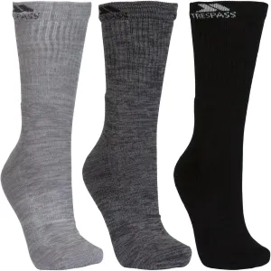 Trespass Mens 3 Pack Jackbarrow Everyday Mid Length Socks - Multi - 7-11 UK