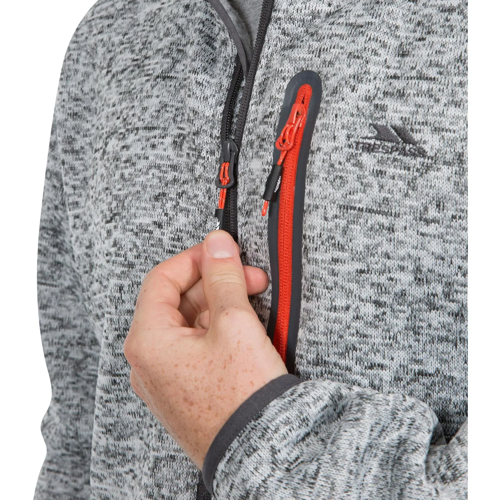 Trespass Mens Bingham Full Zip Heavyweight Fleece Jacket
