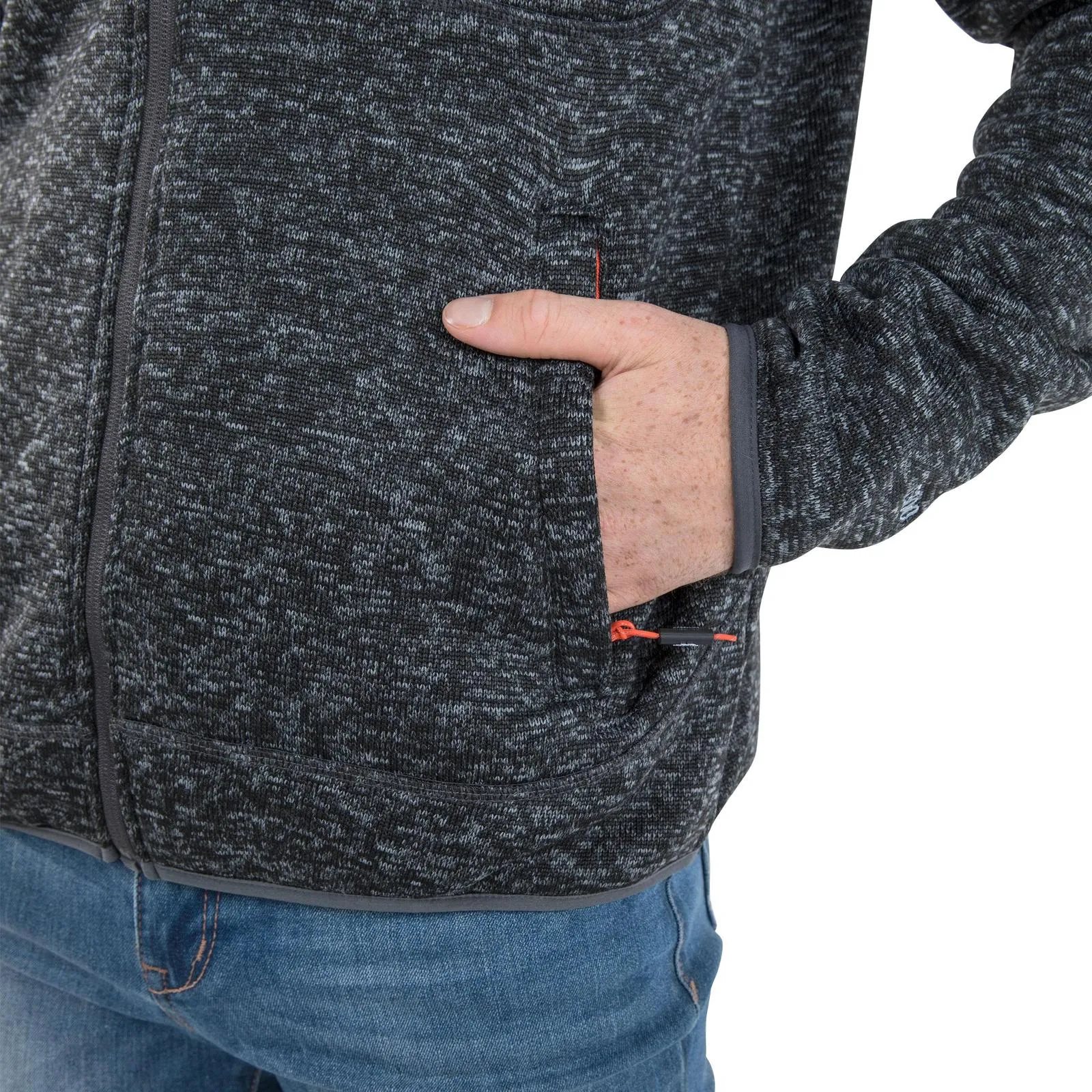 Trespass Mens Bingham Full Zip Heavyweight Fleece Jacket