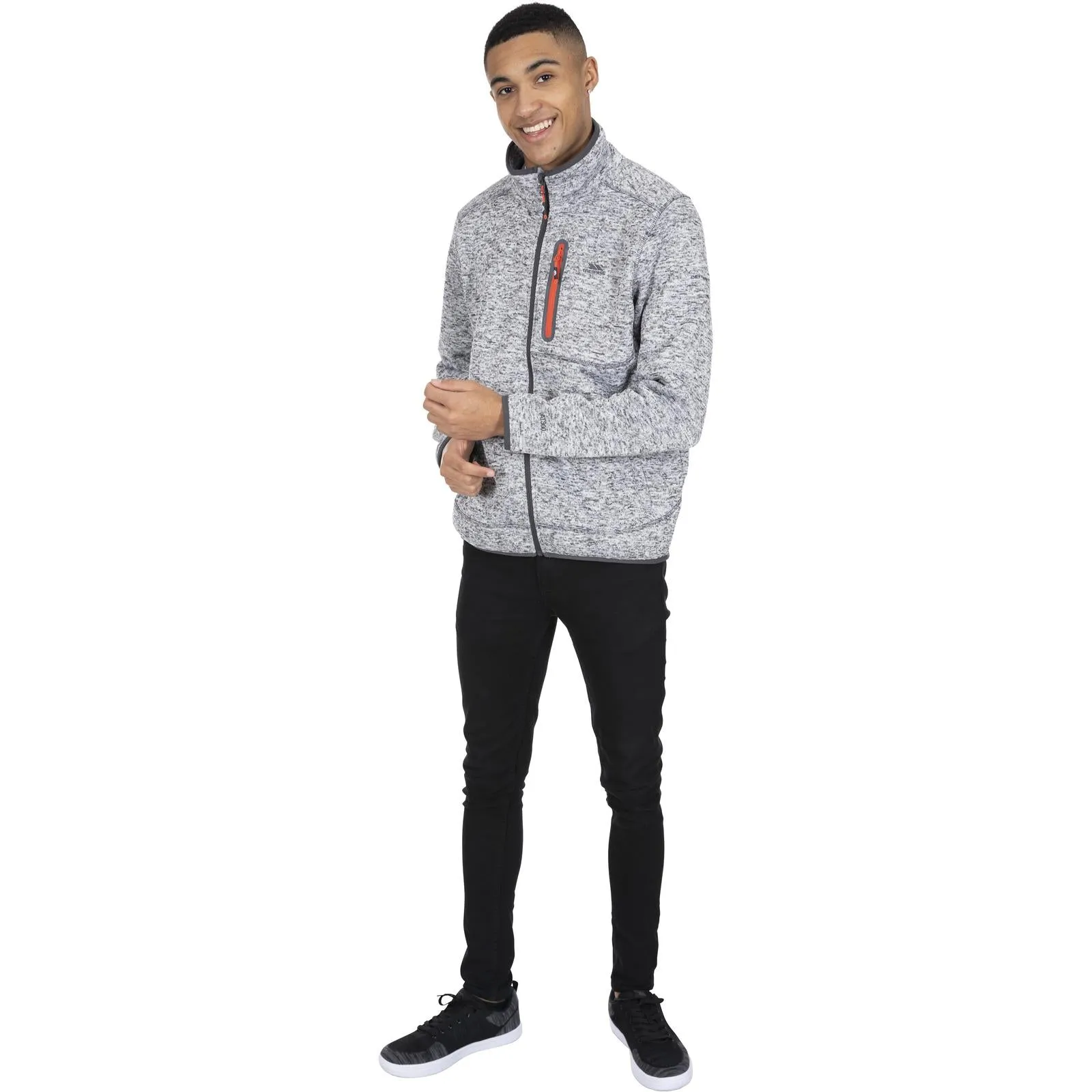 Trespass Mens Bingham Full Zip Heavyweight Fleece Jacket