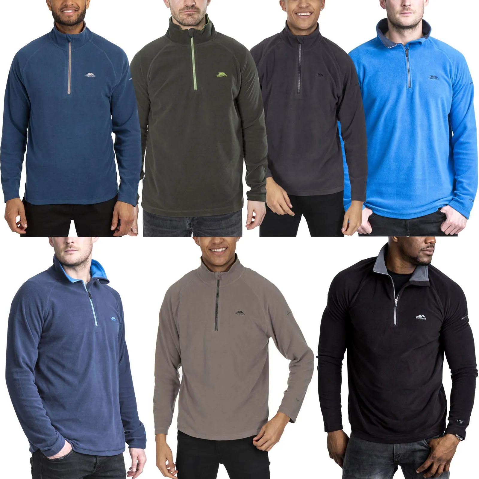 Trespass Mens Blackford Half Zip Pullover Fleece