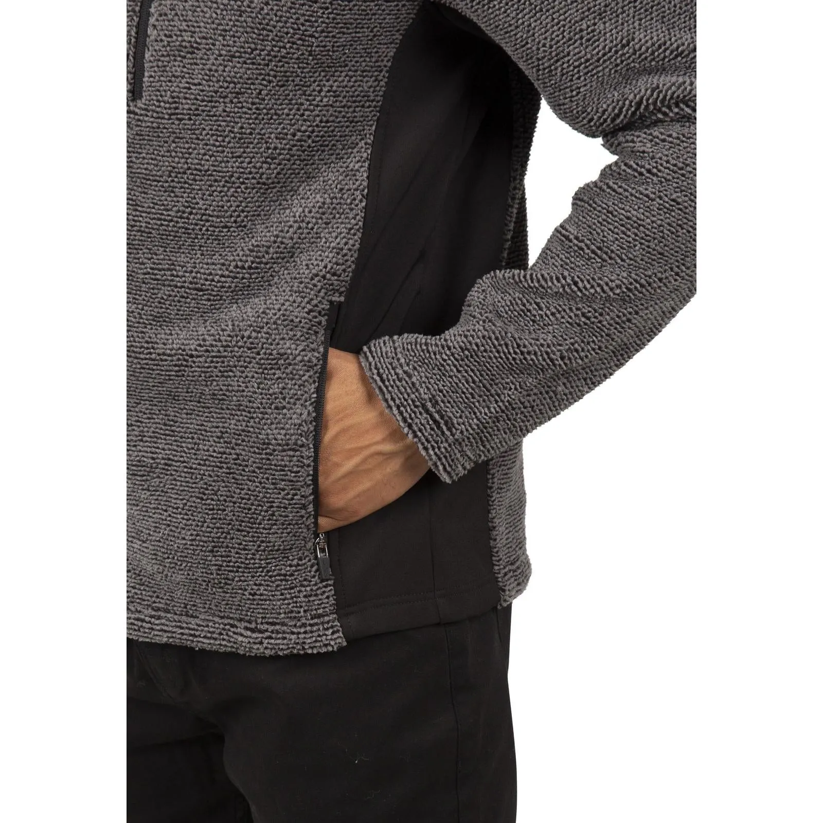 Trespass Mens Faratino Knitted Striped Fleece Jacket