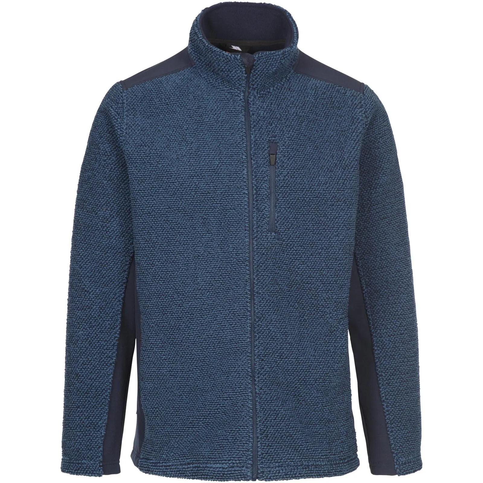 Trespass Mens Faratino Knitted Striped Fleece Jacket