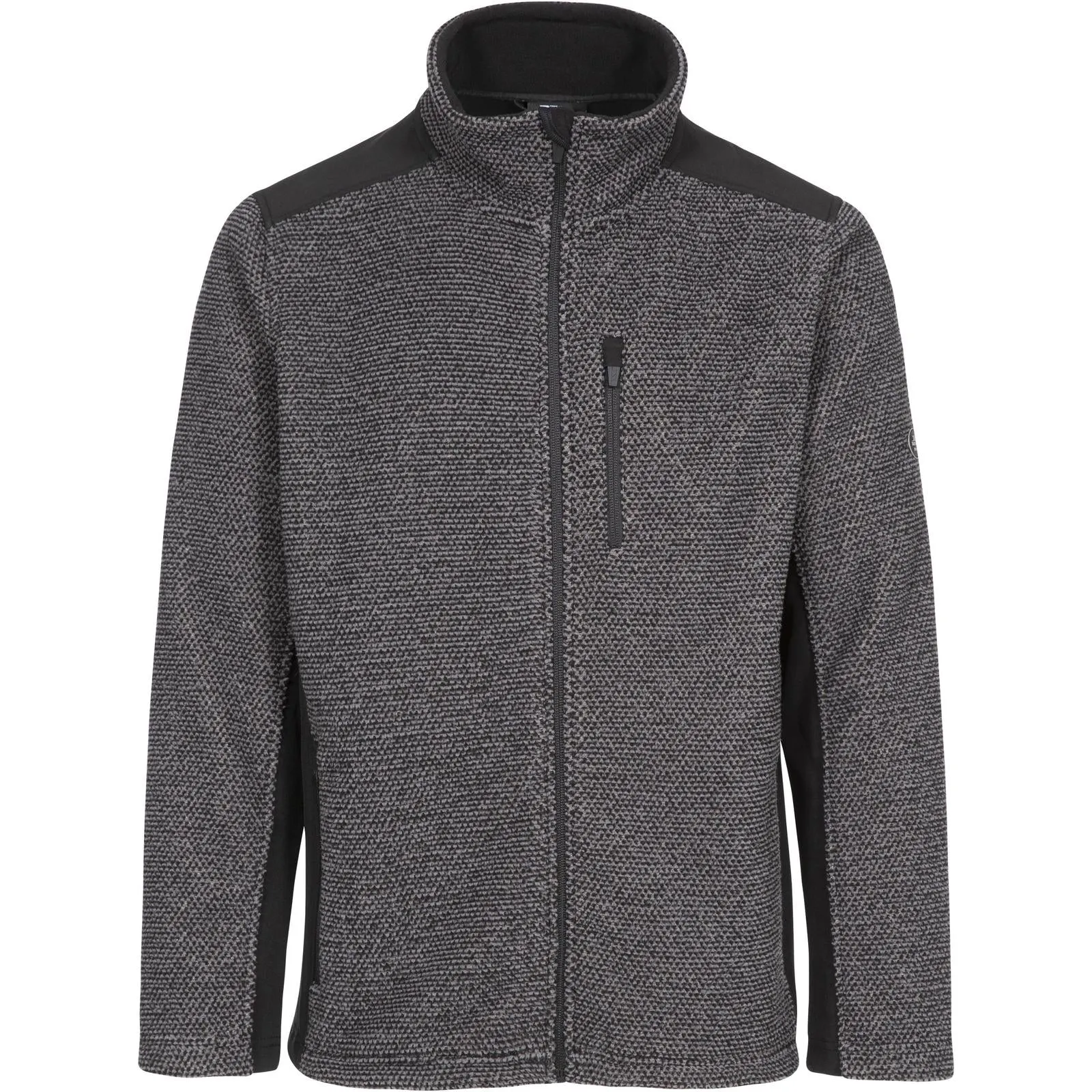 Trespass Mens Faratino Knitted Striped Fleece Jacket