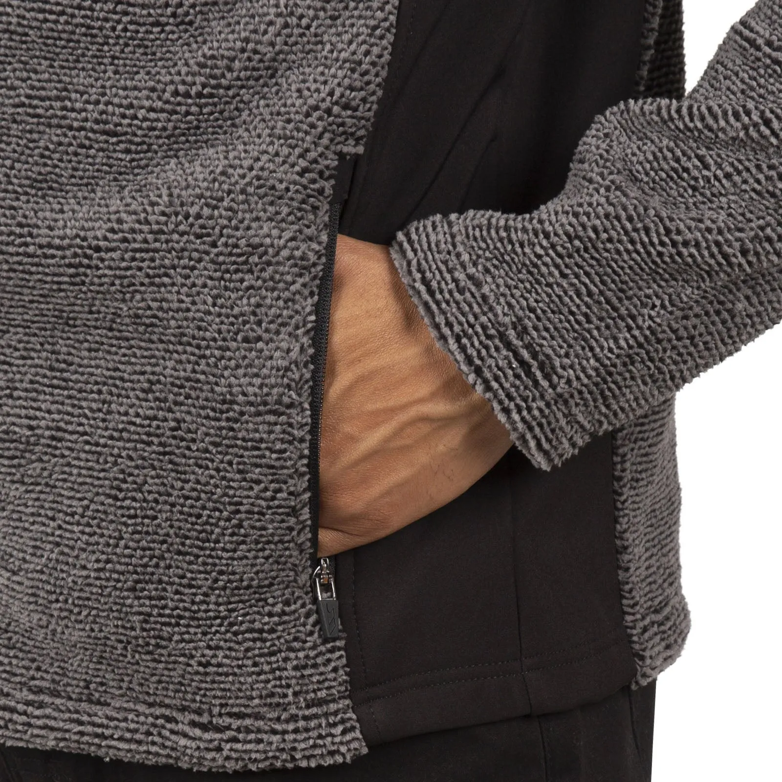 Trespass Mens Faratino Knitted Striped Fleece Jacket