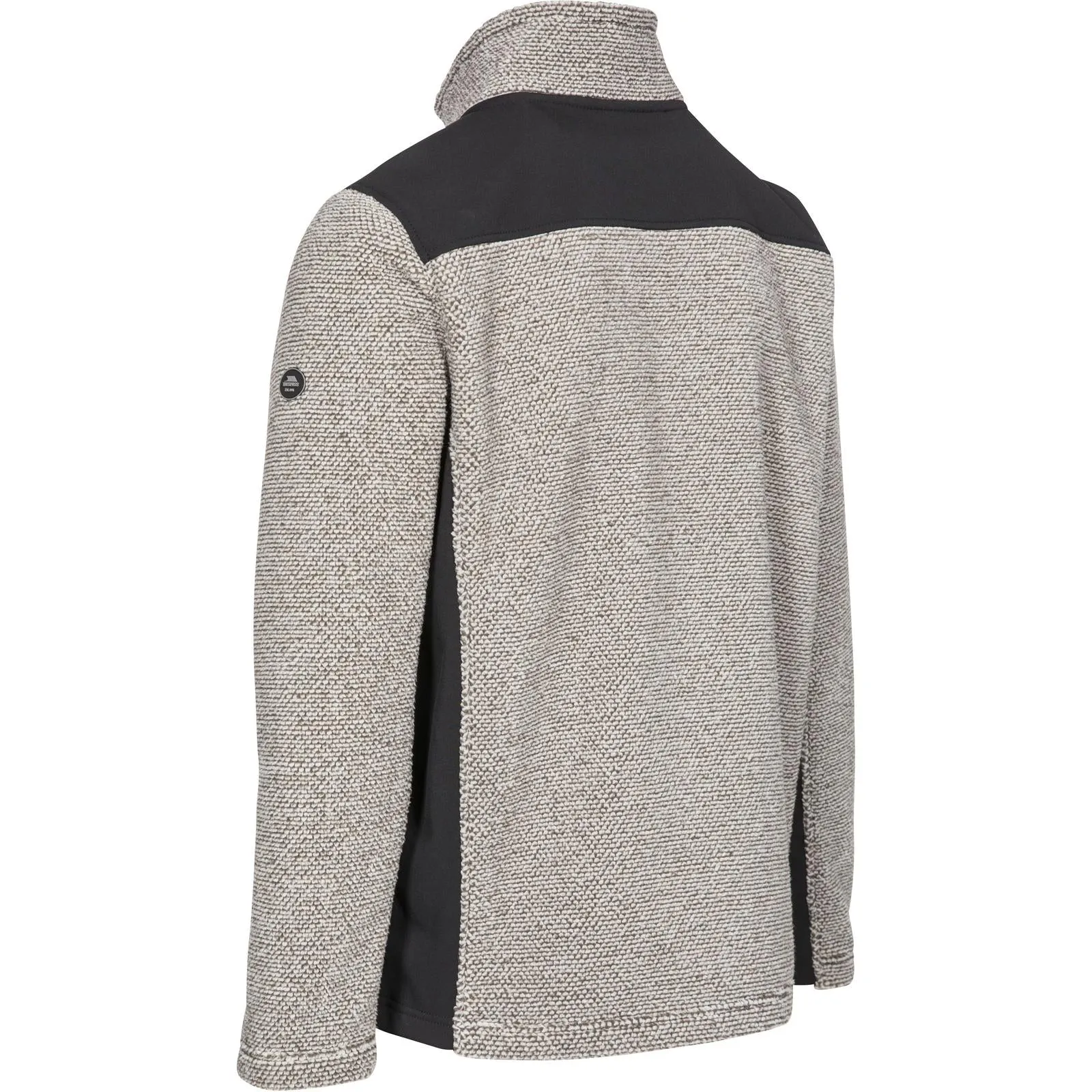 Trespass Mens Faratino Knitted Striped Fleece Jacket