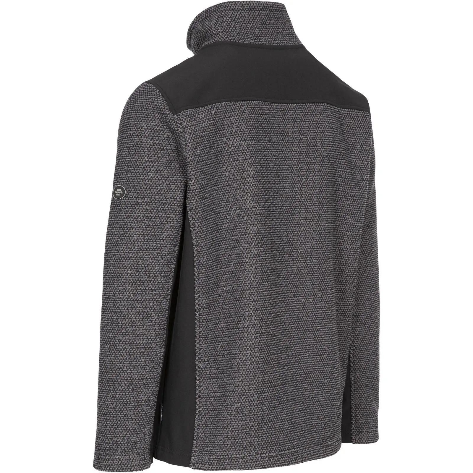 Trespass Mens Faratino Knitted Striped Fleece Jacket