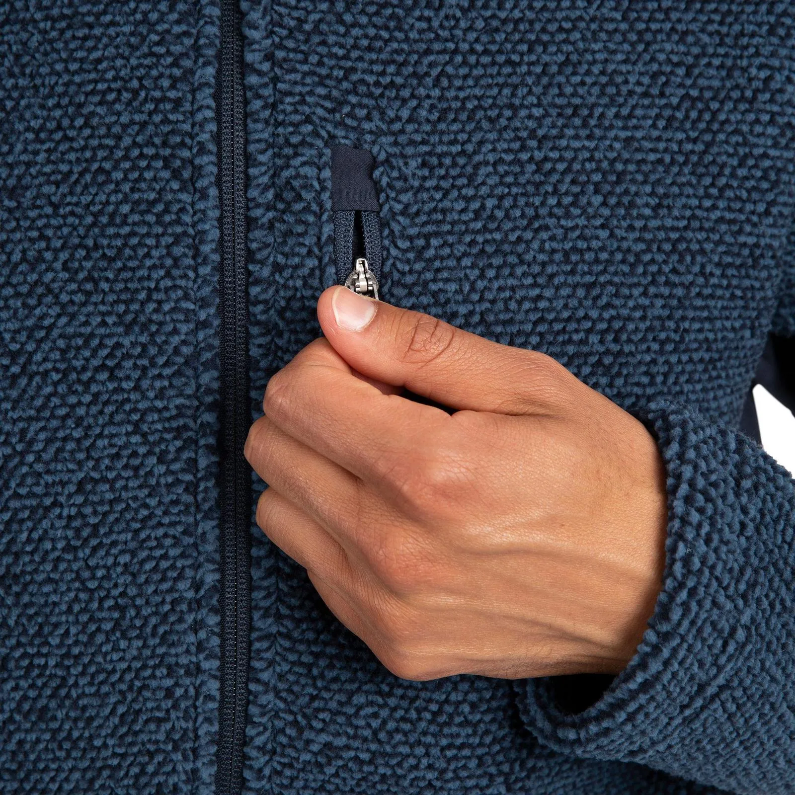 Trespass Mens Faratino Knitted Striped Fleece Jacket