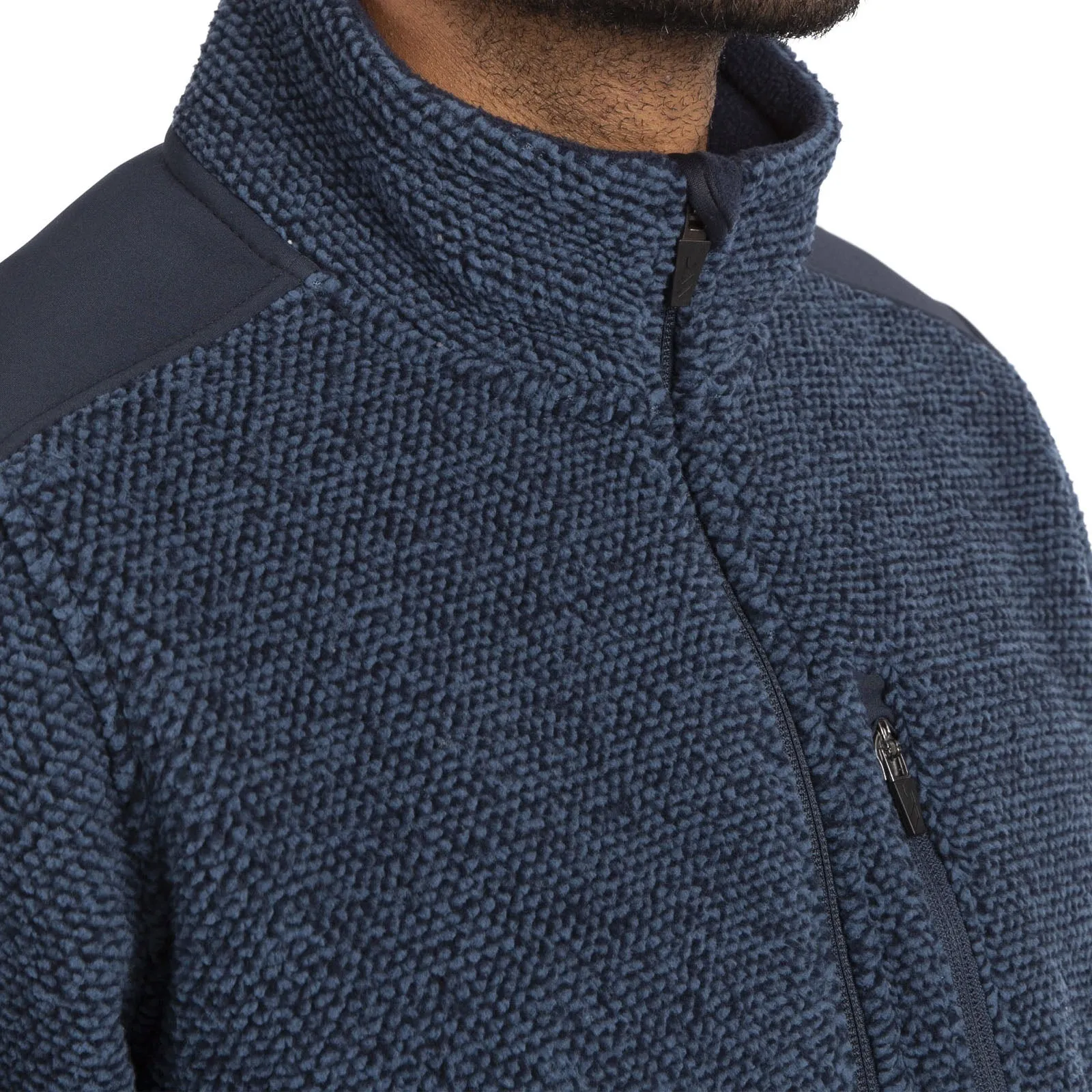 Trespass Mens Faratino Knitted Striped Fleece Jacket