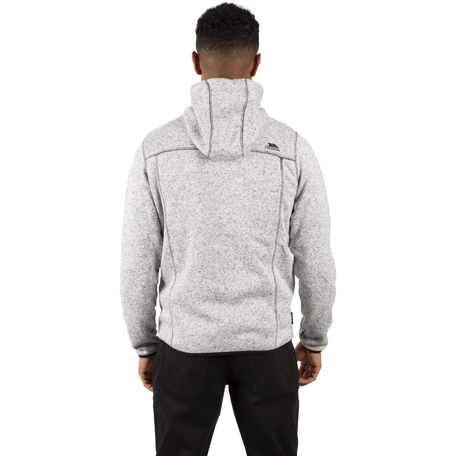 Trespass Mens Odeno Hooded Full Zip Fleece Jacket