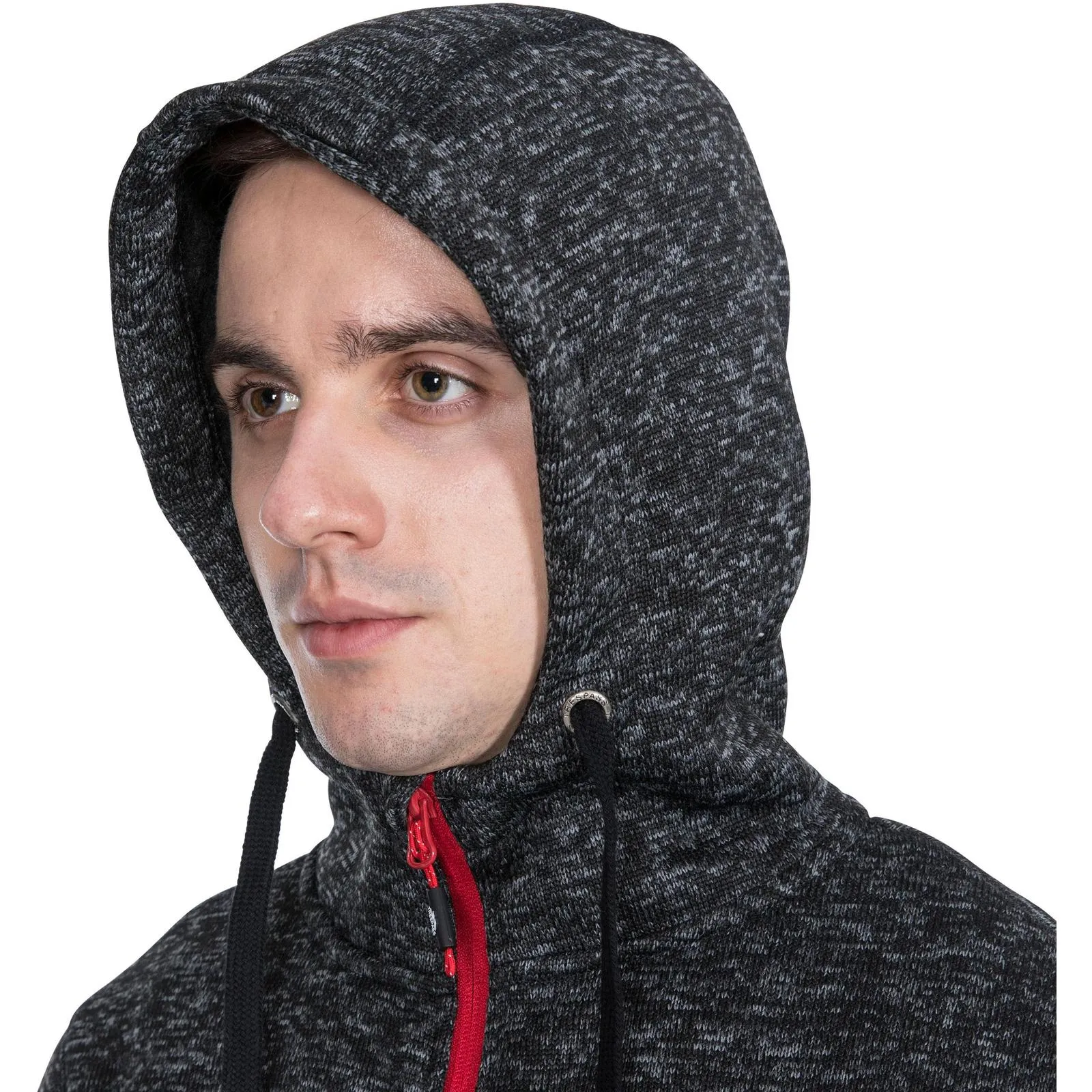 Trespass Mens Odeno Hooded Full Zip Fleece Jacket