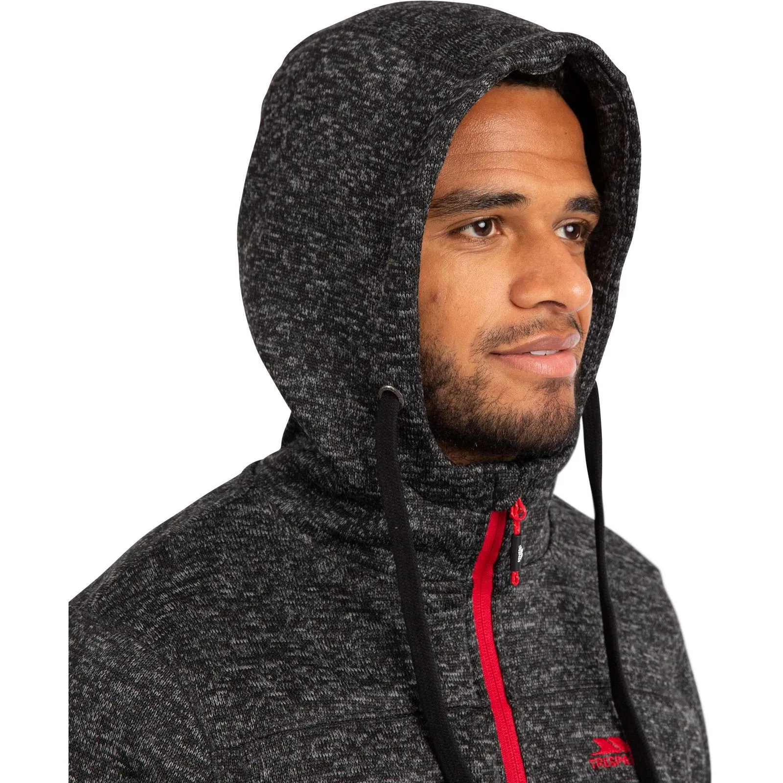 Trespass Mens Odeno Hooded Full Zip Fleece Jacket
