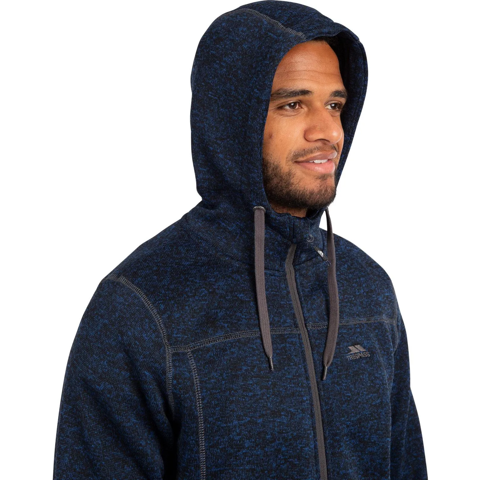 Trespass Mens Odeno Hooded Full Zip Fleece Jacket