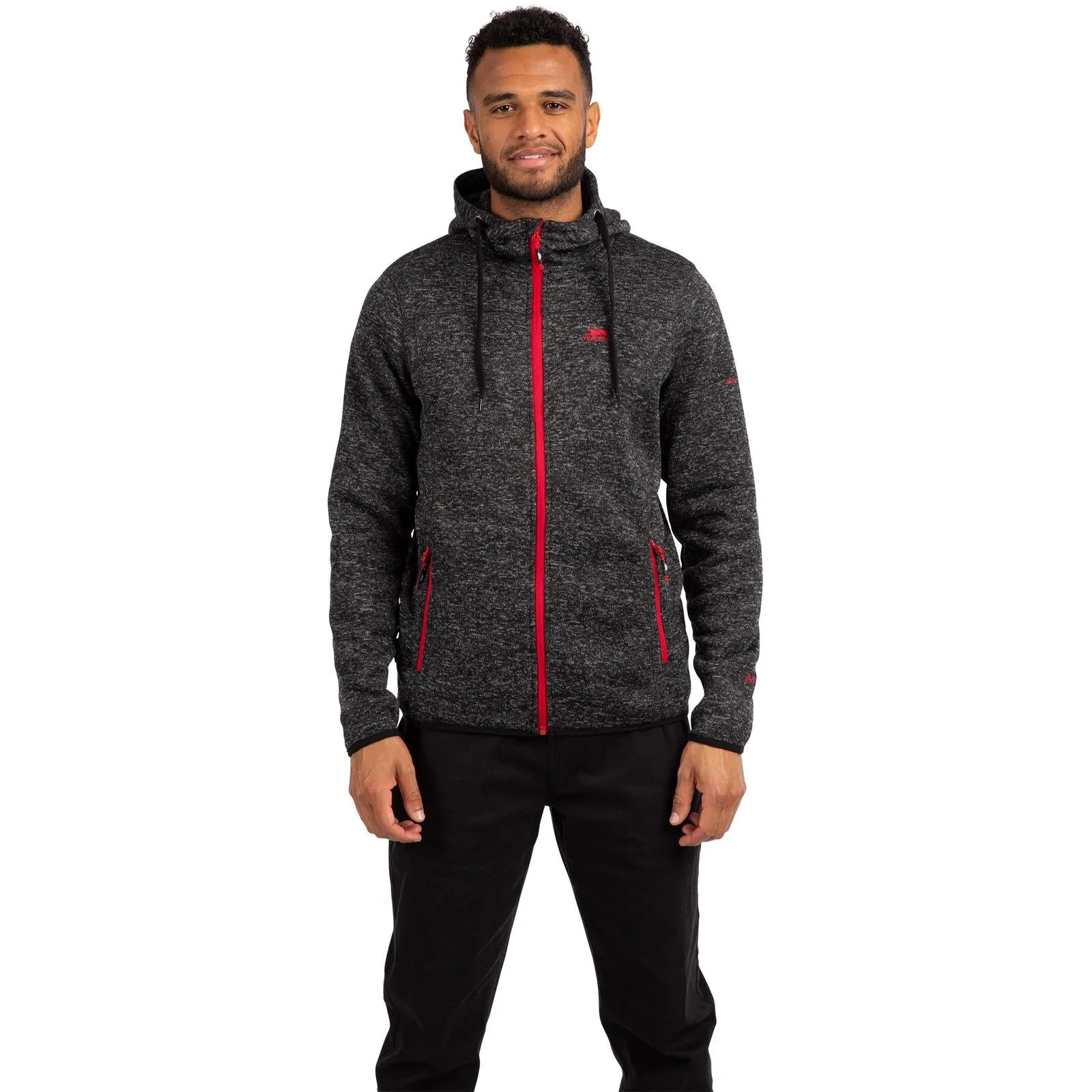 Trespass Mens Odeno Hooded Full Zip Fleece Jacket