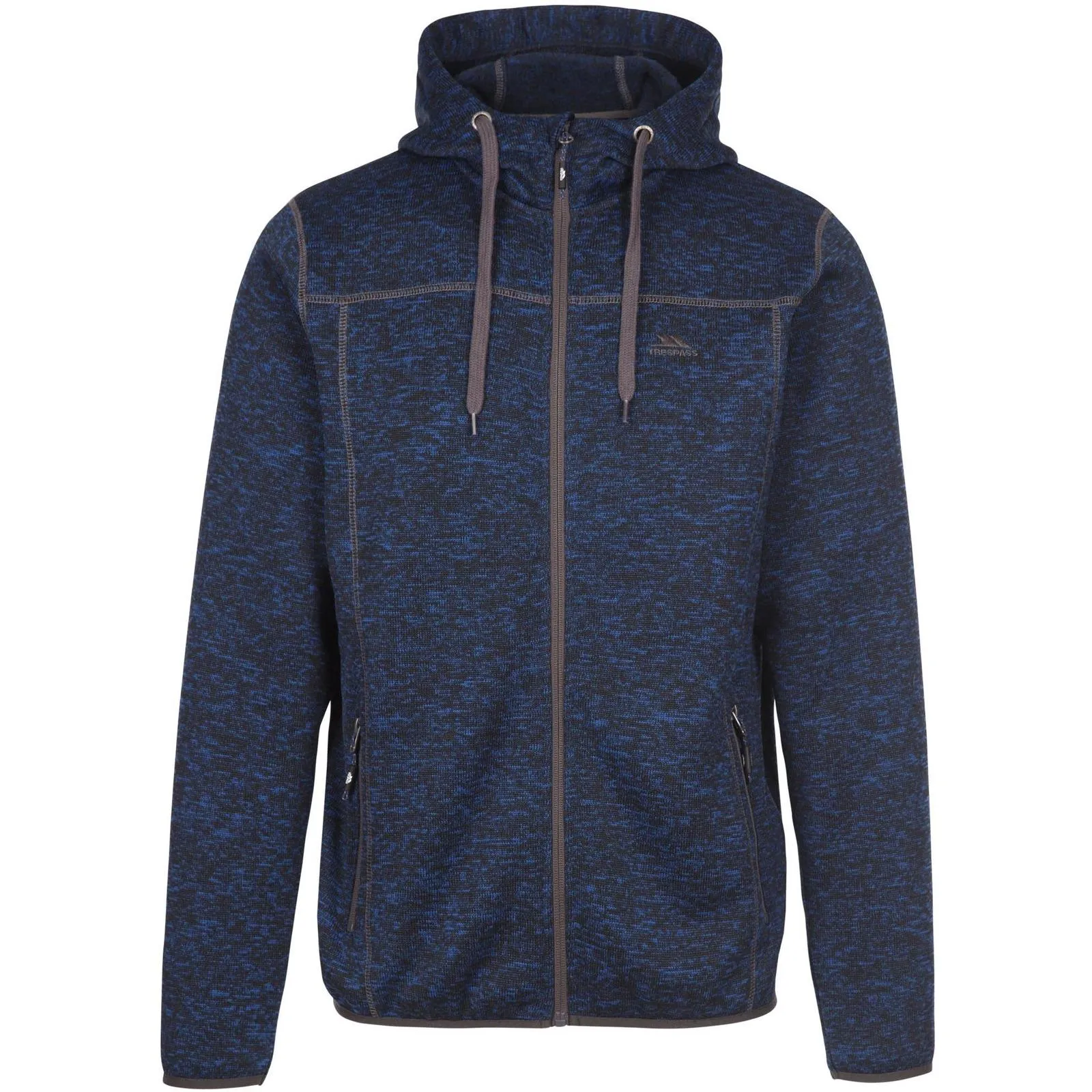 Trespass Mens Odeno Hooded Full Zip Fleece Jacket