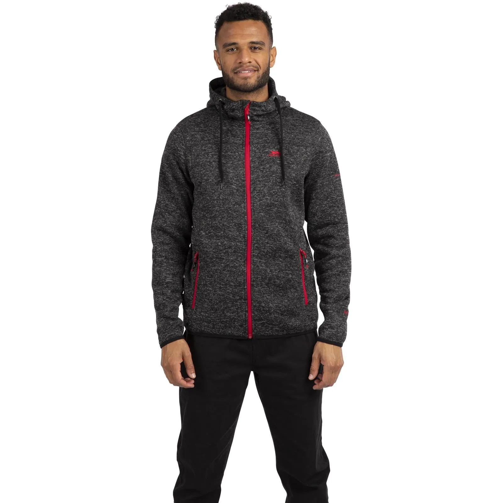 Trespass Mens Odeno Hooded Full Zip Fleece Jacket