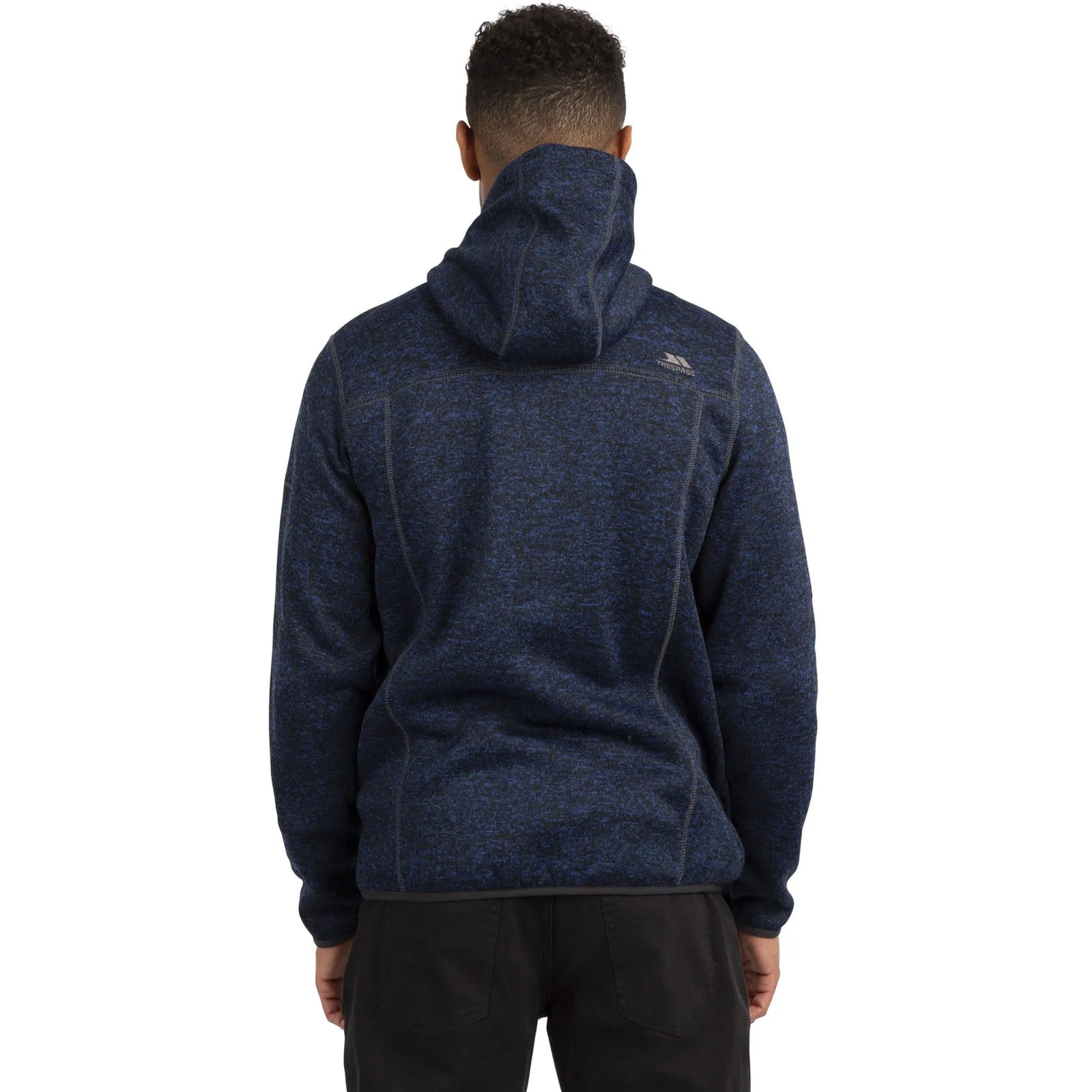 Trespass Mens Odeno Hooded Full Zip Fleece Jacket