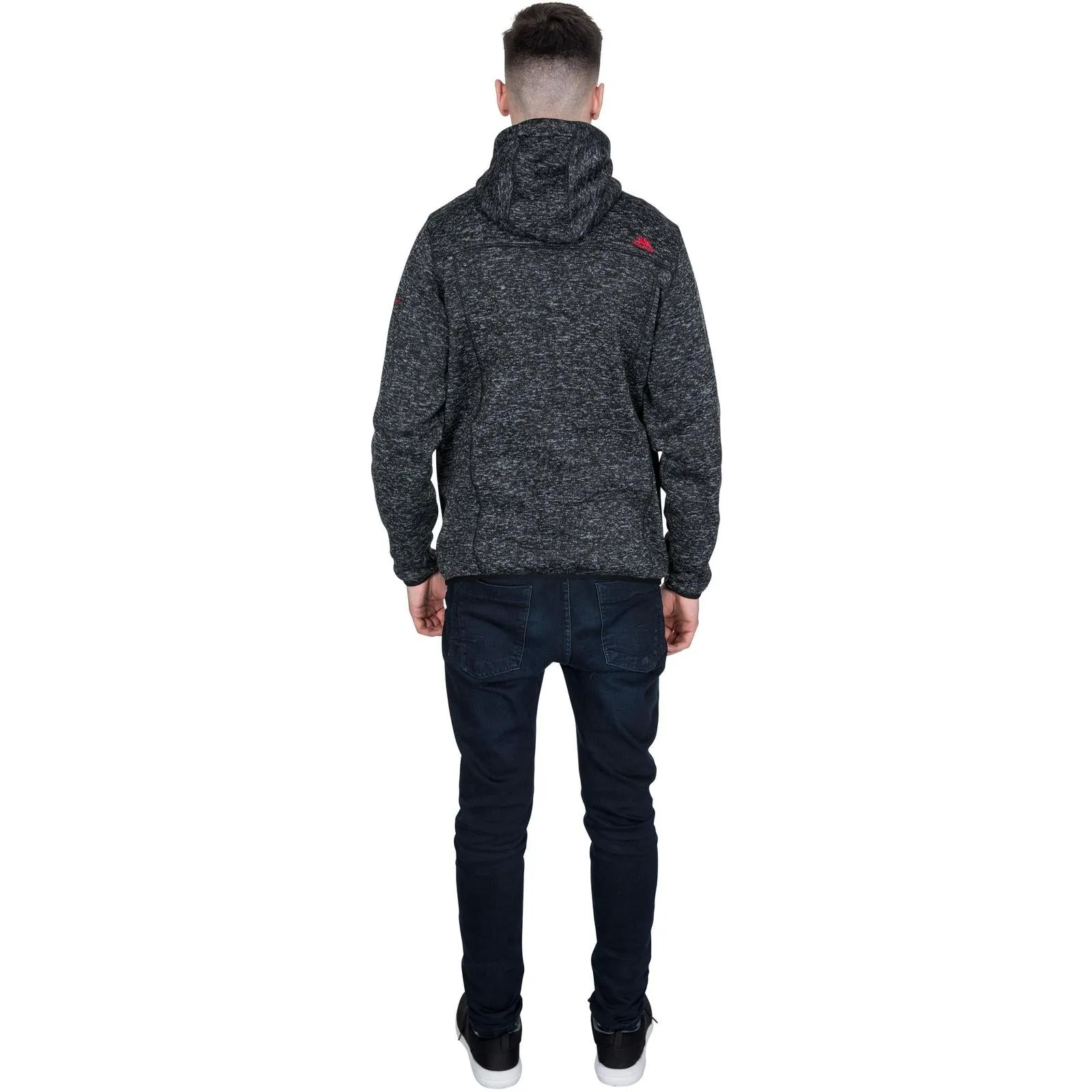 Trespass Mens Odeno Hooded Full Zip Fleece Jacket