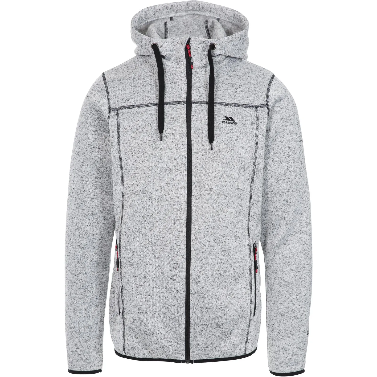 Trespass Mens Odeno Hooded Full Zip Fleece Jacket