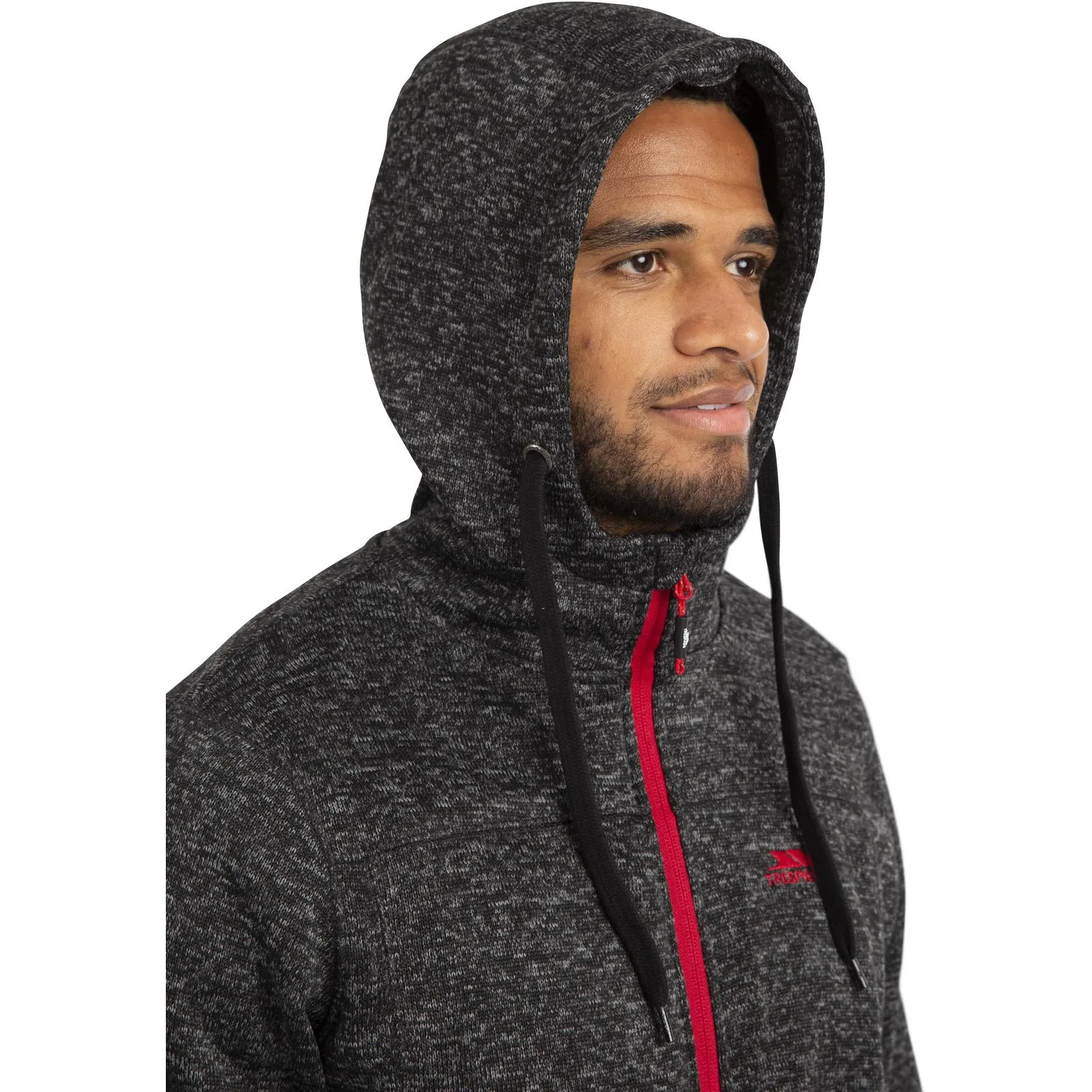 Trespass Mens Odeno Hooded Full Zip Fleece Jacket