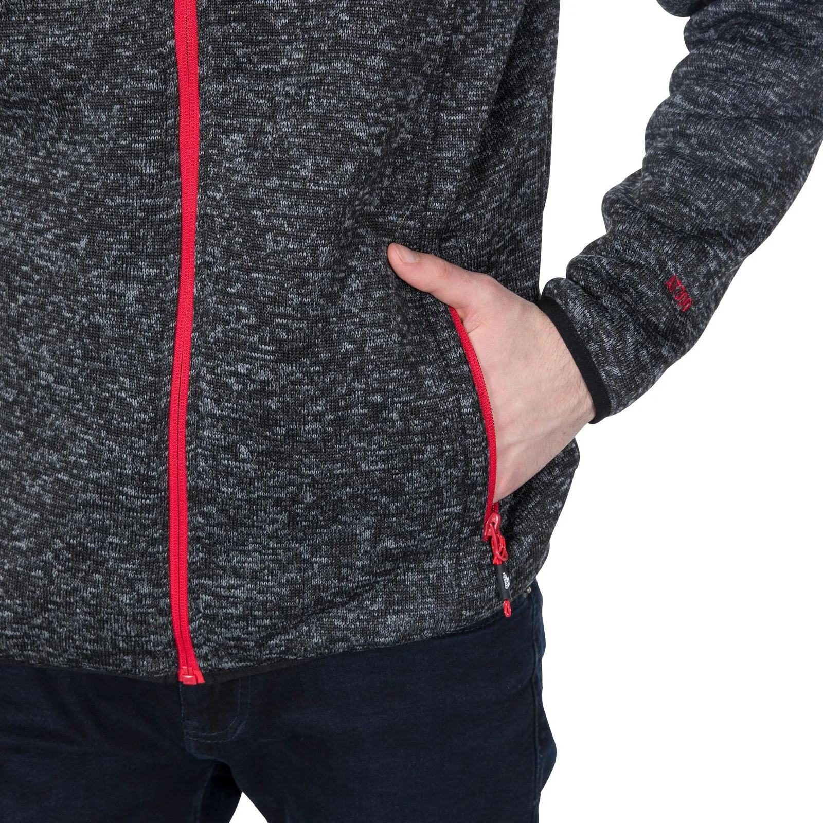 Trespass Mens Odeno Hooded Full Zip Fleece Jacket