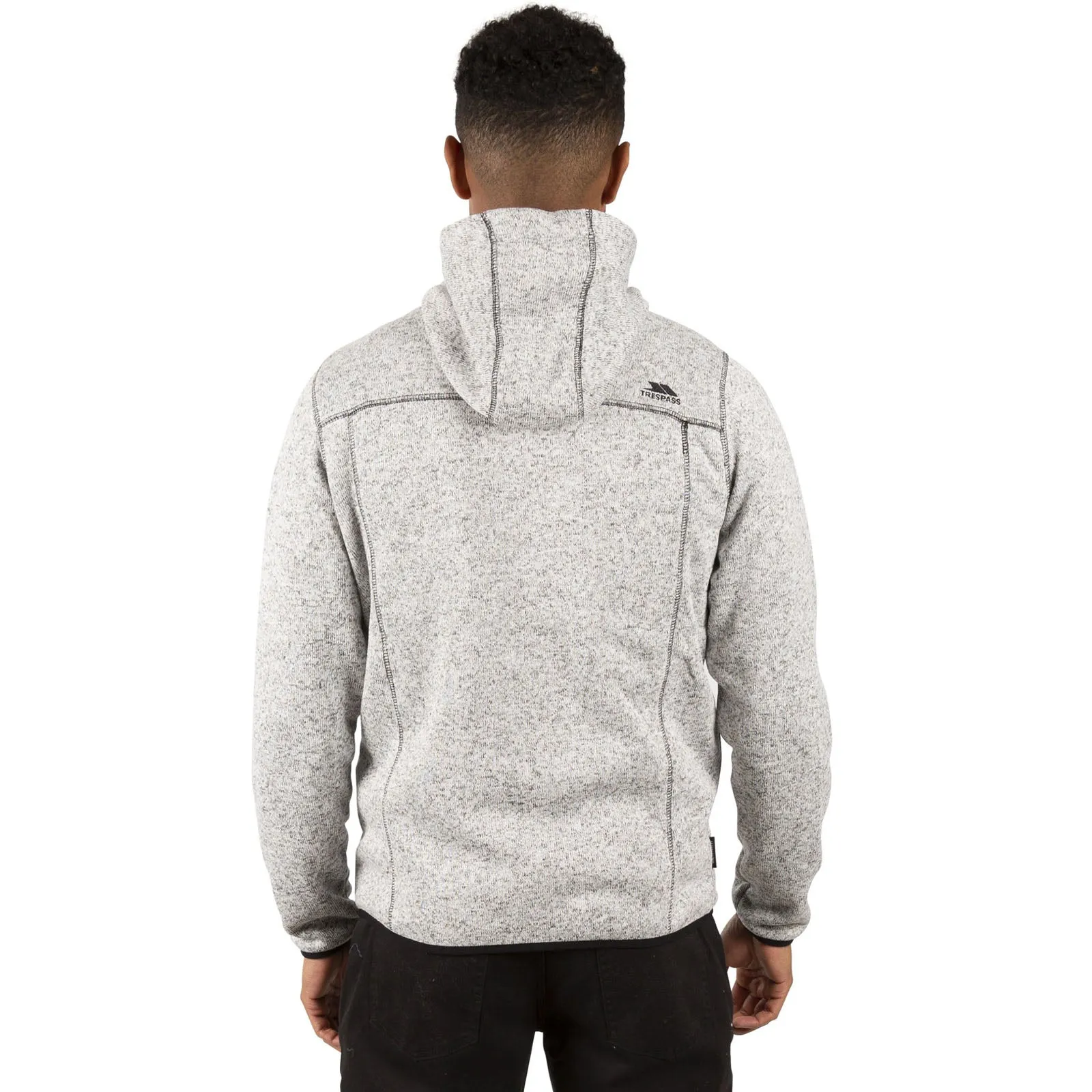 Trespass Mens Odeno Hooded Full Zip Fleece Jacket